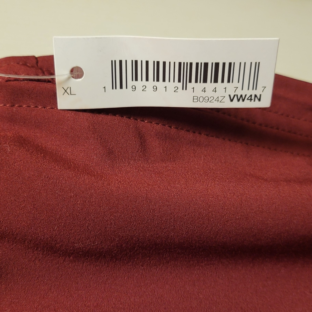 🌴 Amazon Basics Maroon Athletic Shorts Size XL NWOT - Picture 6 of 8